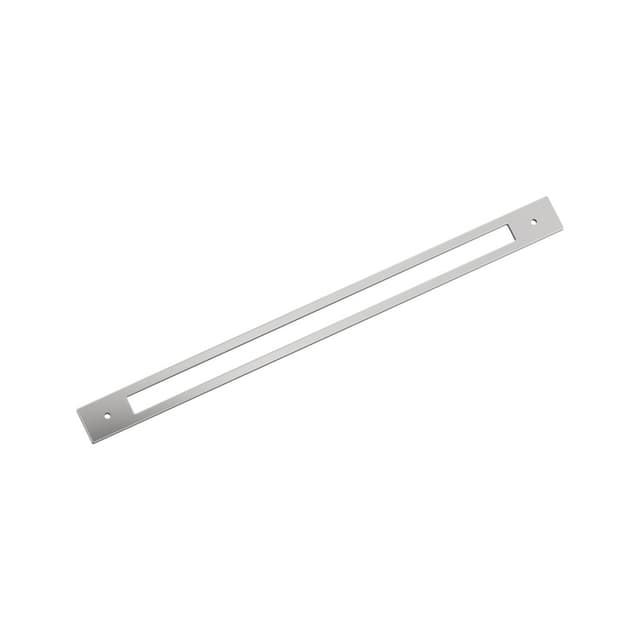 457mm Medora Rectangle Appliance Pull Backplate, Polished Chrome