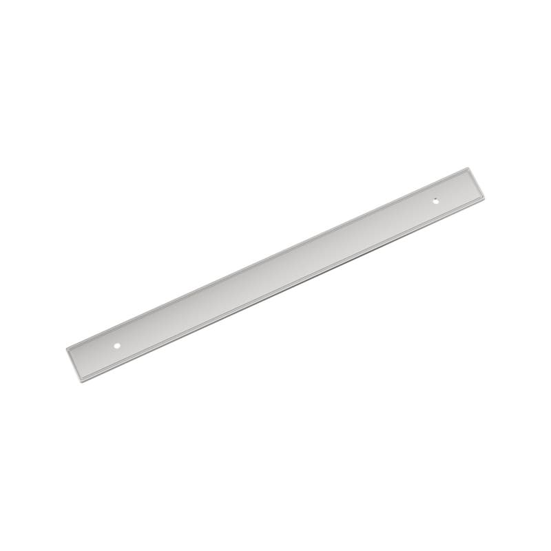 256mm Thoreau Rectangle Backplate, Polished Chrome