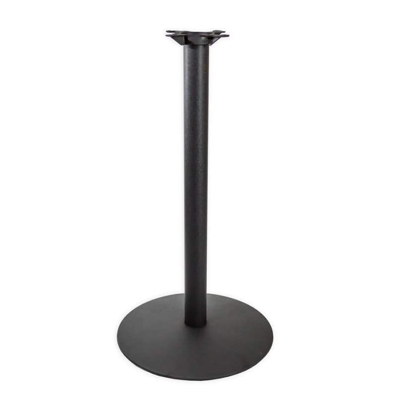 22" Wide x 28-1/4" High 3000 Series Round Dome Style Table Base, Black Matte Wrinkle
