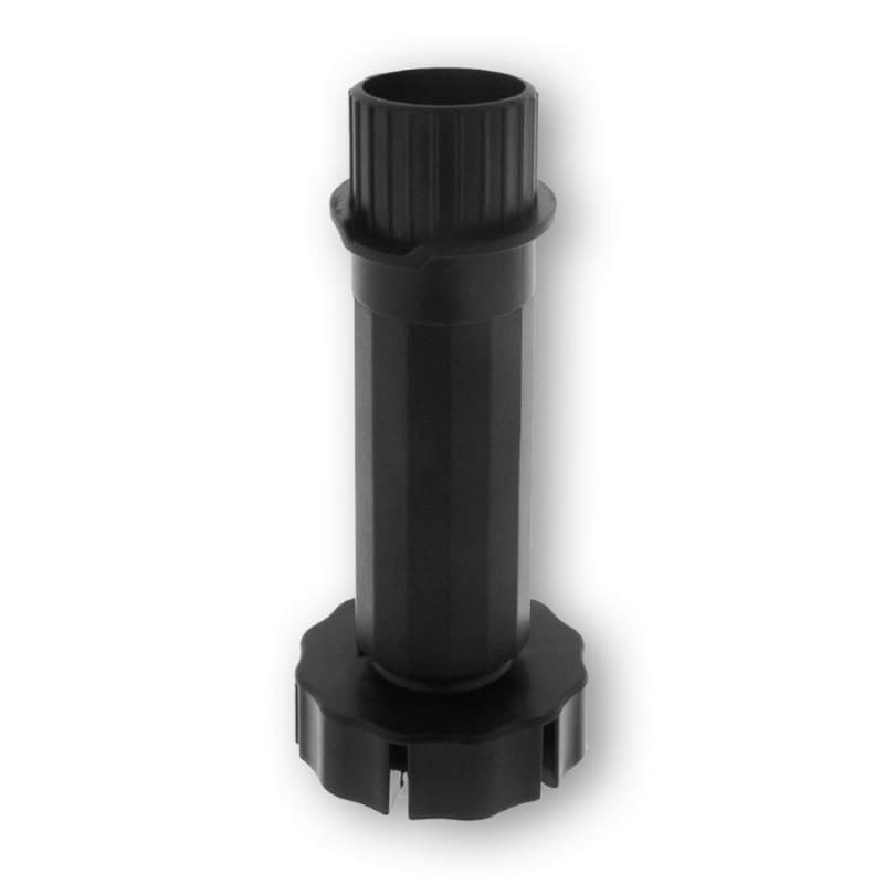 5" - 7-1/2" Leg Leveler, ABS Black