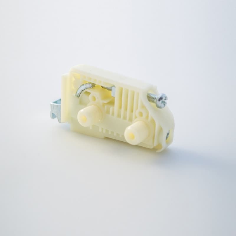 Right Hand Dowel-Mount Hanging Bracket, White Finish