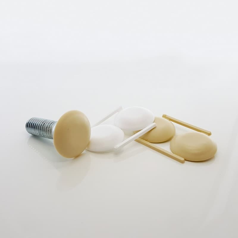 ALMOND COVER CAP 25MM 1000/BOX, 810-37-55