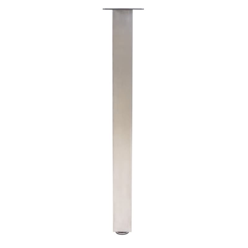 2" Wide x 28" High Square Rockwell Table Leg Set, Stainless Steel, 4/Set
