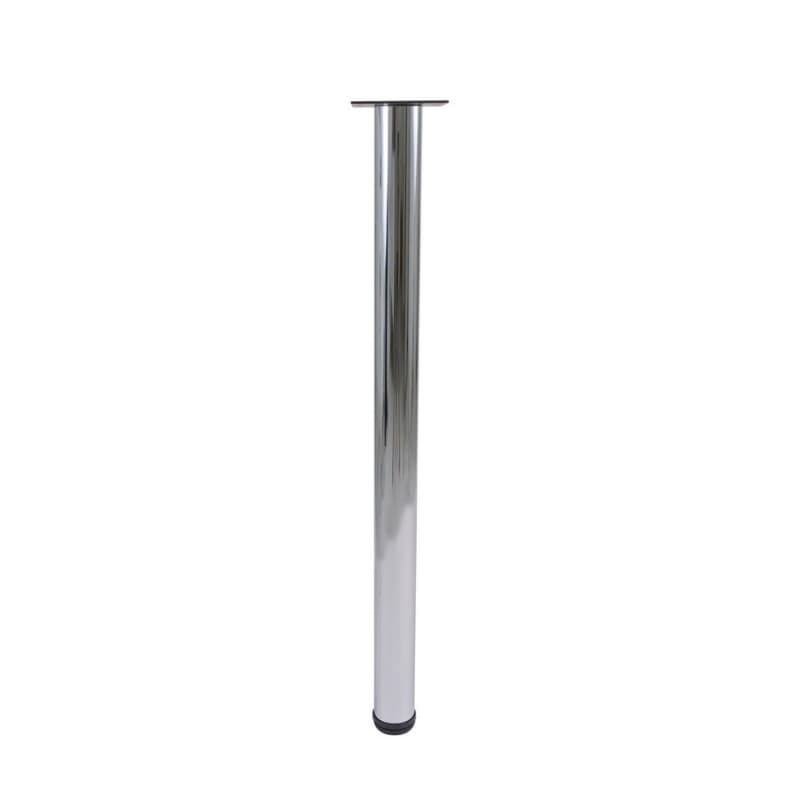 2-3/8" Diameter x 28" High Rockwell Single Table Leg, Chrome