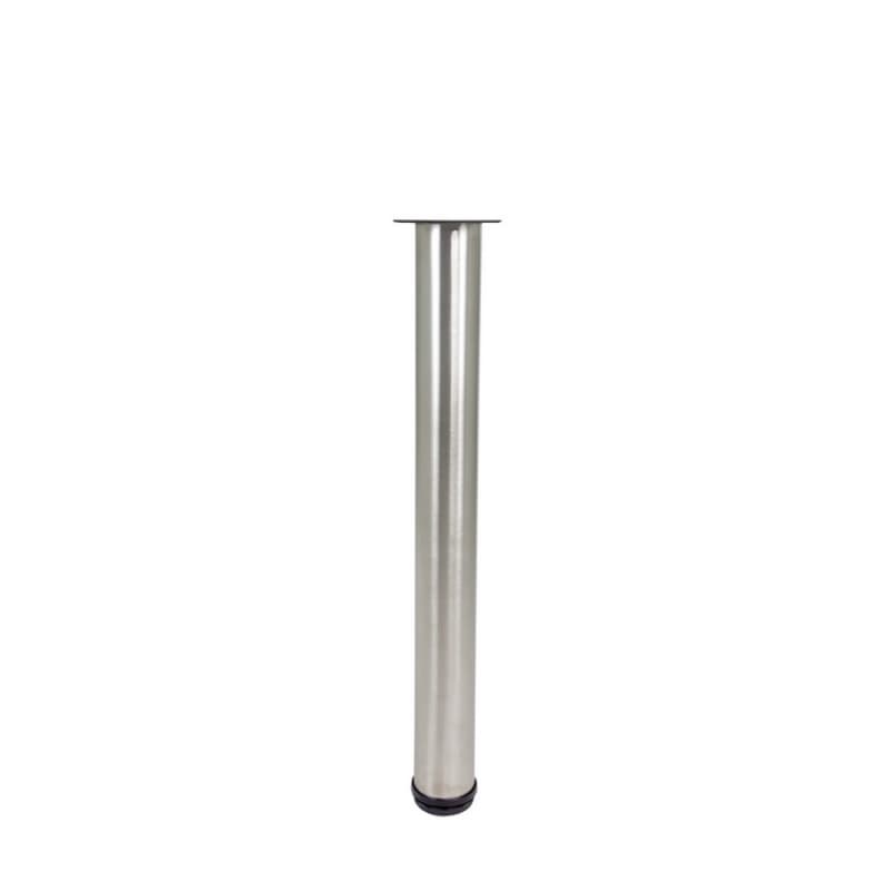 3" Diameter x 28" High Rockwell Table Leg Set, Stainless Steel, 4/Set