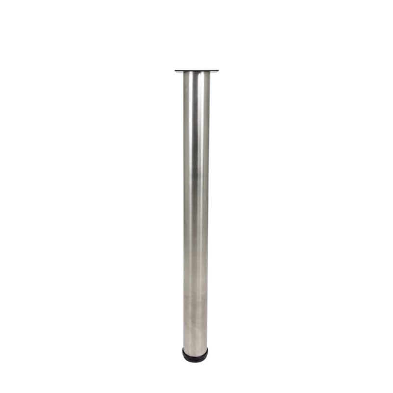 3" Diameter x 34-1/2" High Rockwell Table Leg Set, Stainless Steel, 4/Set