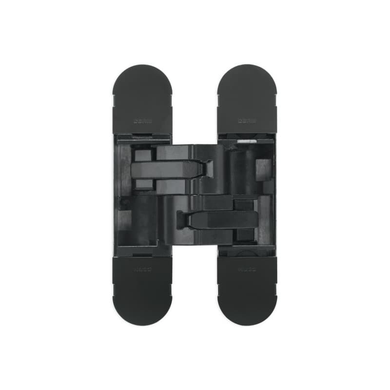 1230 Invisible 180° Opening Hinge, Matte Black