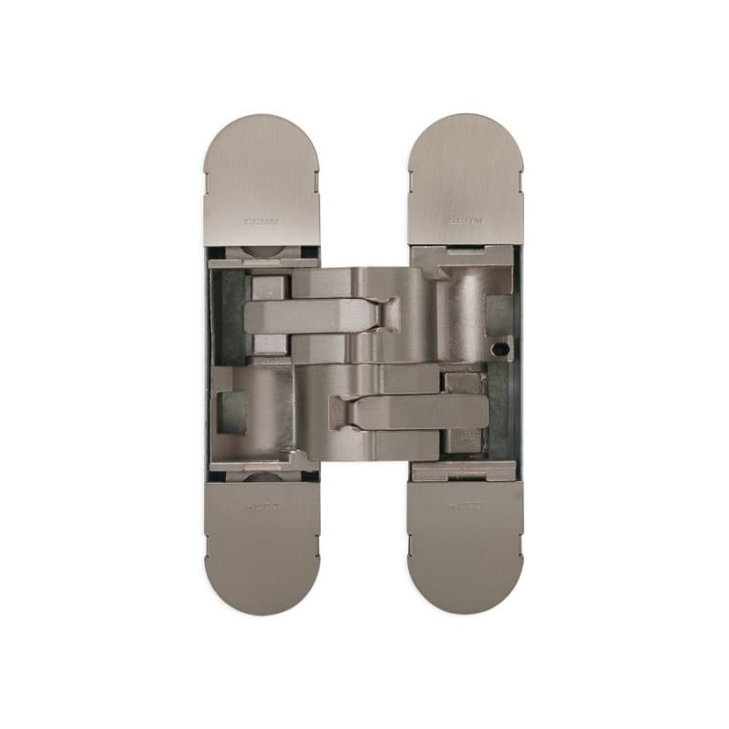 1130 Invisible 180° Opening Hinge, Satin Nickel
