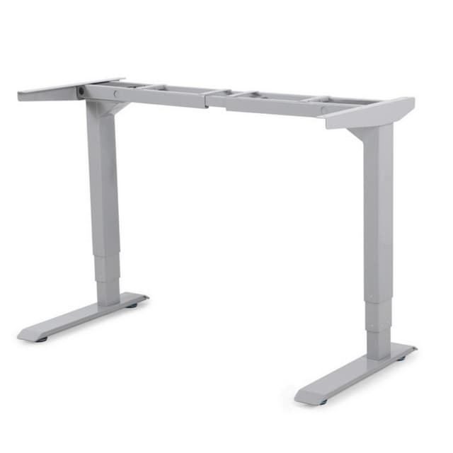 39.4" - 70.9" Wide x 24" Deep C-Style Electric Desk Frame, Gray
