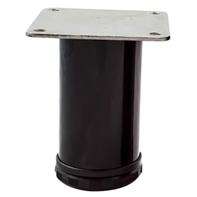 2" Diameter x 4" High Como Furniture Leg, Glossy Black