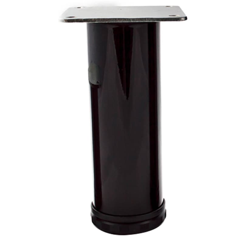 2" Diameter x 6" High Como Furniture Leg, Glossy Black
