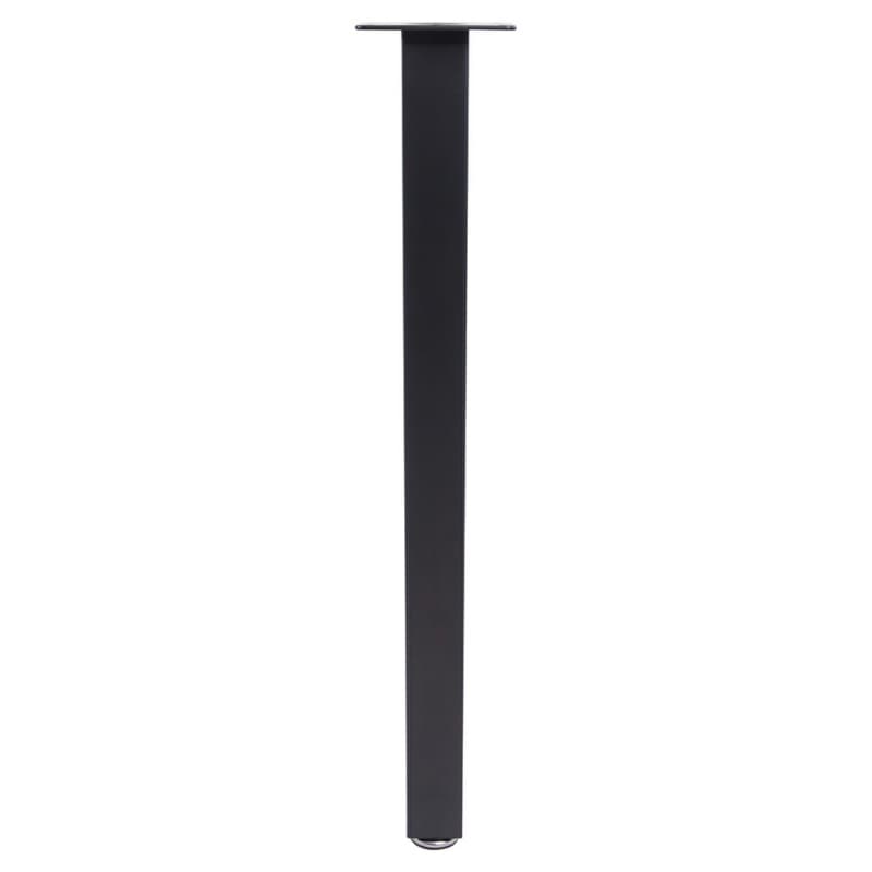 2" Wide x 28" High Square Rockwell Table Leg Set, Black Matte, 4/Set