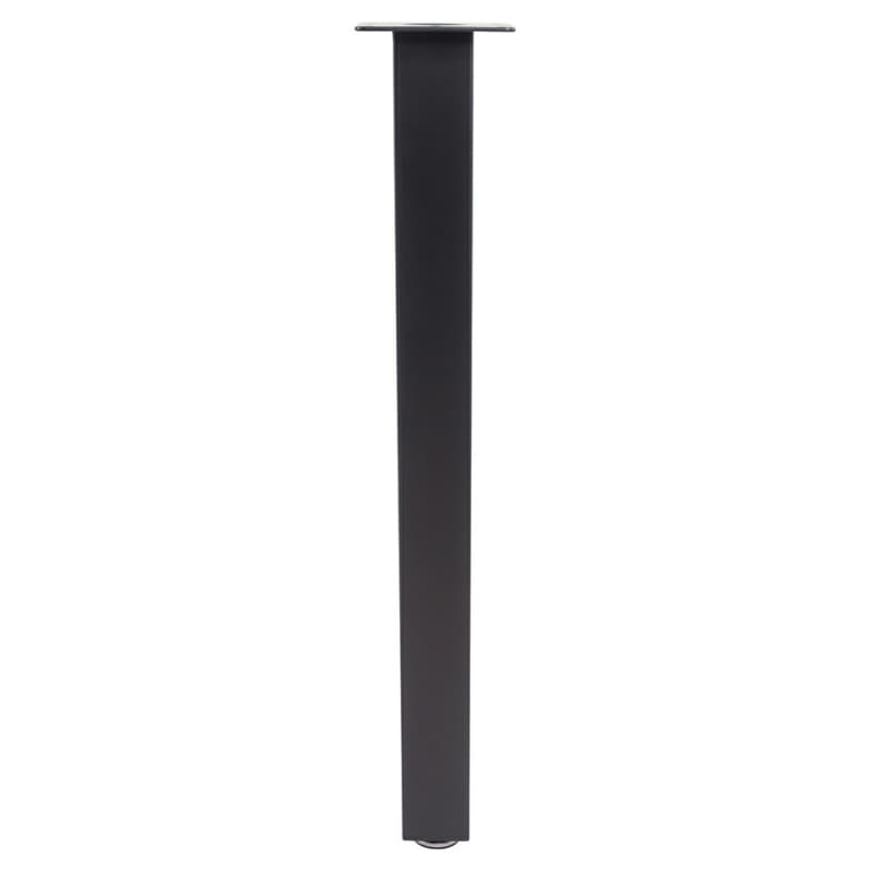 2-3/8" Wide x 28" High Square Rockwell Table Leg Set, Black Matte, 4/Set