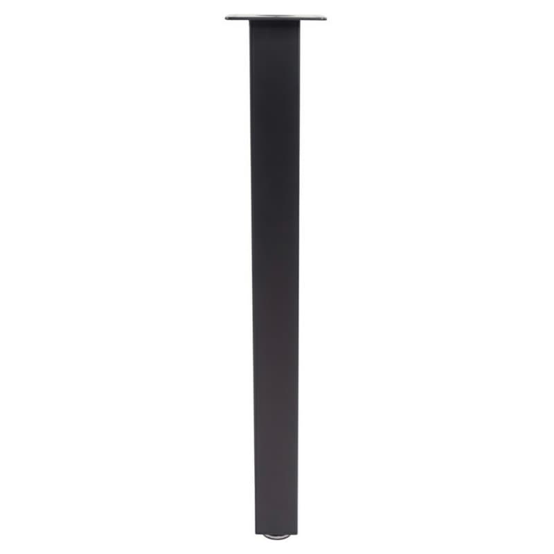 3" Wide x 34-1/2" High Square Rockwell Table Leg Set, Black Matte, 4/Set