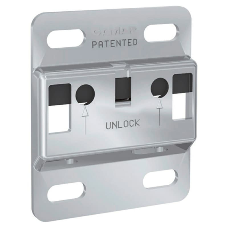 60mm x 70mm 807 Anti-Drop Wall Plate, Steel (200/Box)
