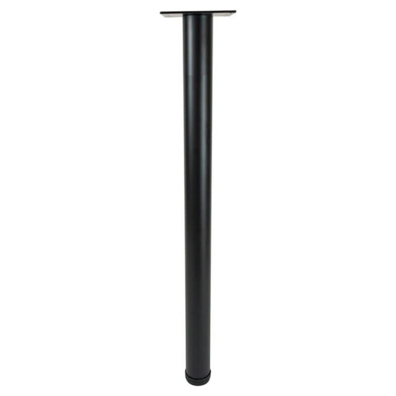 2" Diameter x 34-1/2" High Rockwell Table Leg Set, Black Matte, 4/Set