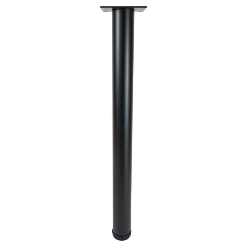 2-3/8" Diameter x 28" High Rockwell Table Leg Set, Black Matte, 4/Set