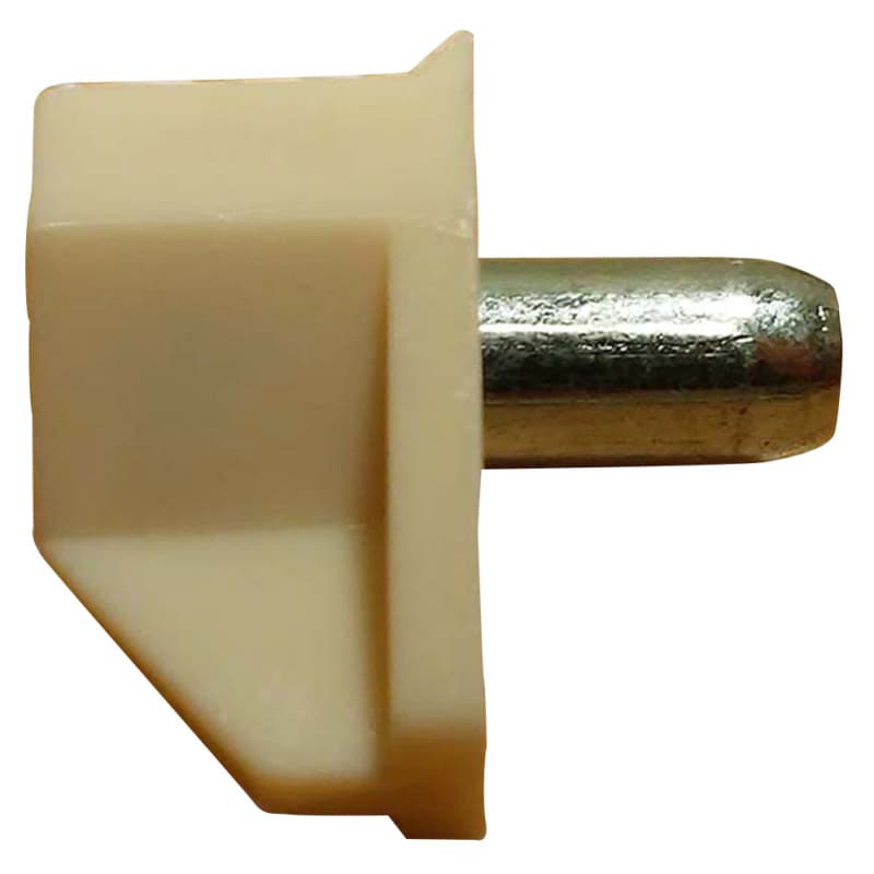5mm Plastic Shelf Support, Almond Finish