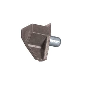 5mm Plastic Shelf Support, Brown Finish