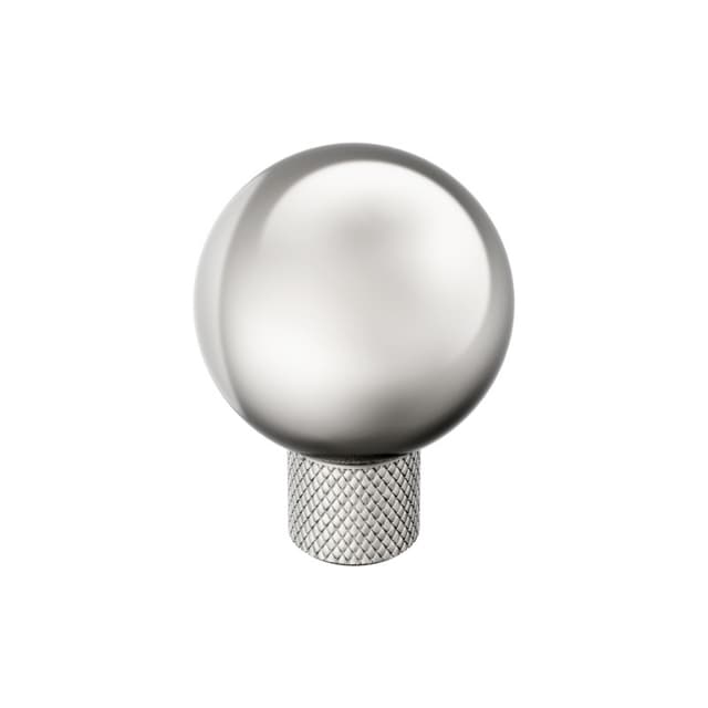 1-1/8" Collet Cabinet Knob, Polished Nickel