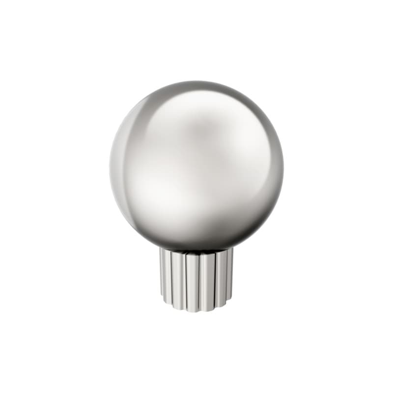 29mm Cowrie Cabinet Knob, Polished Nickel