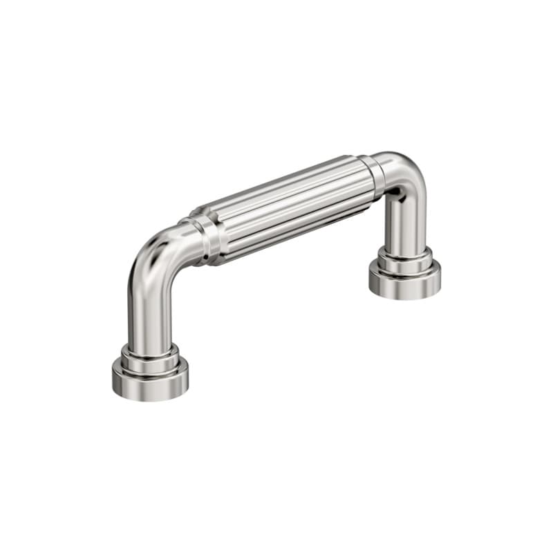 3" Cowrie Cabinet Pull, Polished Nickel