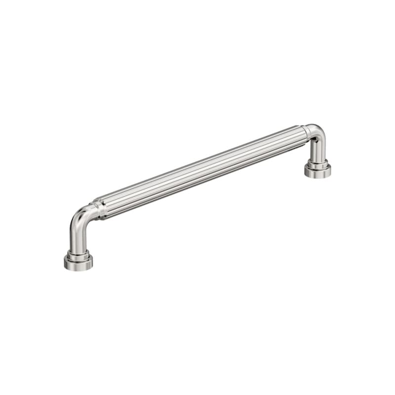 7-9/16" Cowrie Cabinet Pull, Polished Nickel