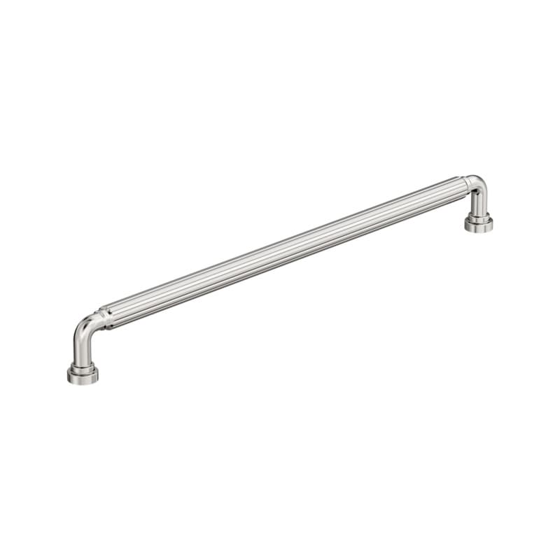 12-5/8" Cowrie Cabinet Pull, Polished Nickel