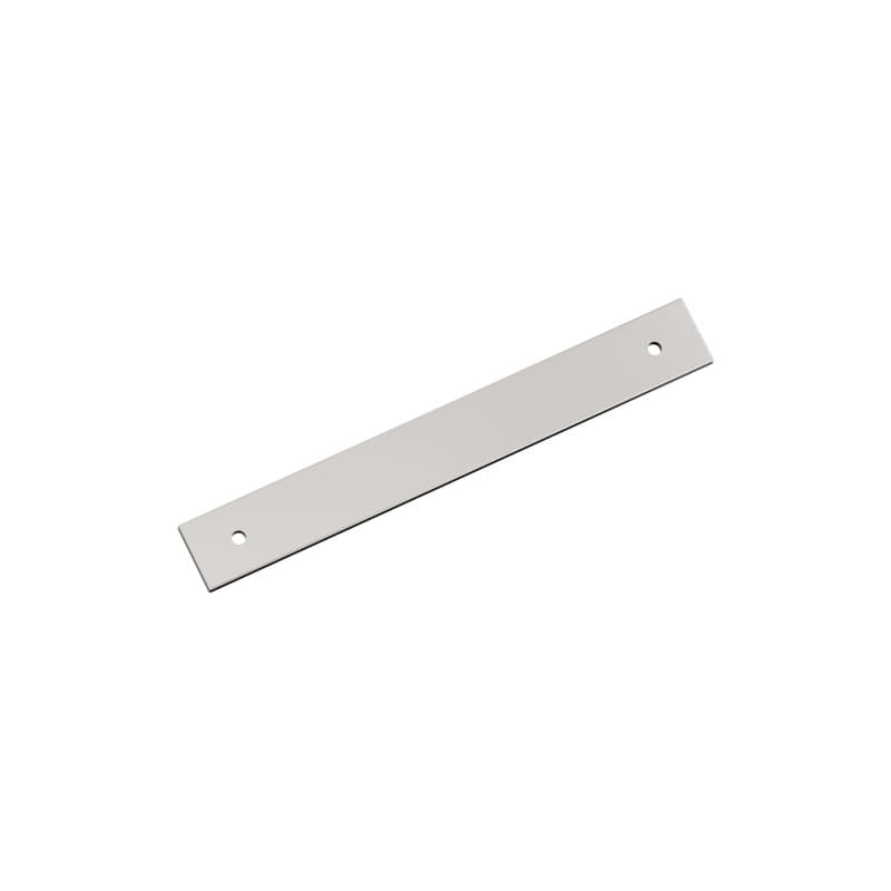 160mm Ladera Rectangle Cabinet Pull Backplate, Polished Nickel