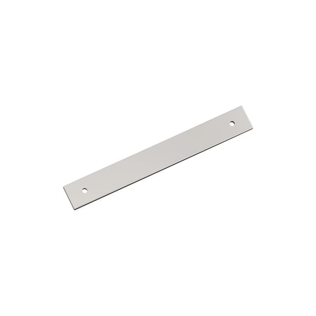 160mm Ladera Rectangle Cabinet Pull Backplate, Polished Nickel