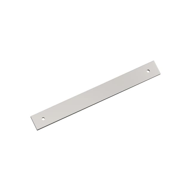 192mm Ladera Rectangle Cabinet Pull Backplate, Polished Nickel