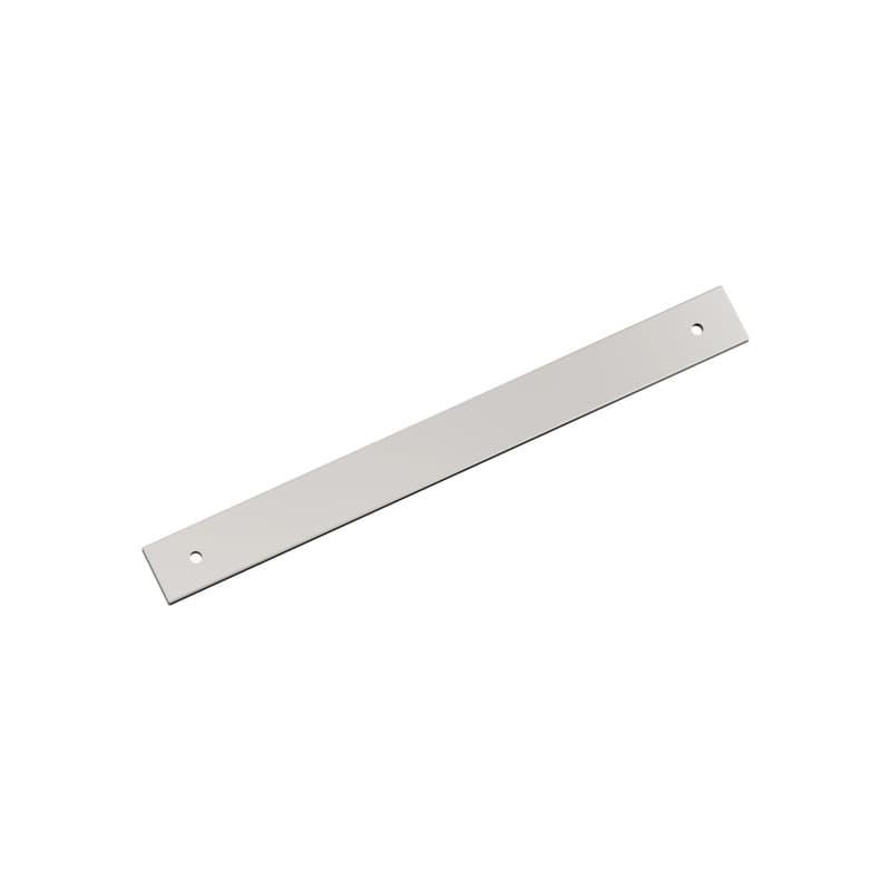 224mm Ladera Rectangle Cabinet Pull Backplate, Polished Nickel