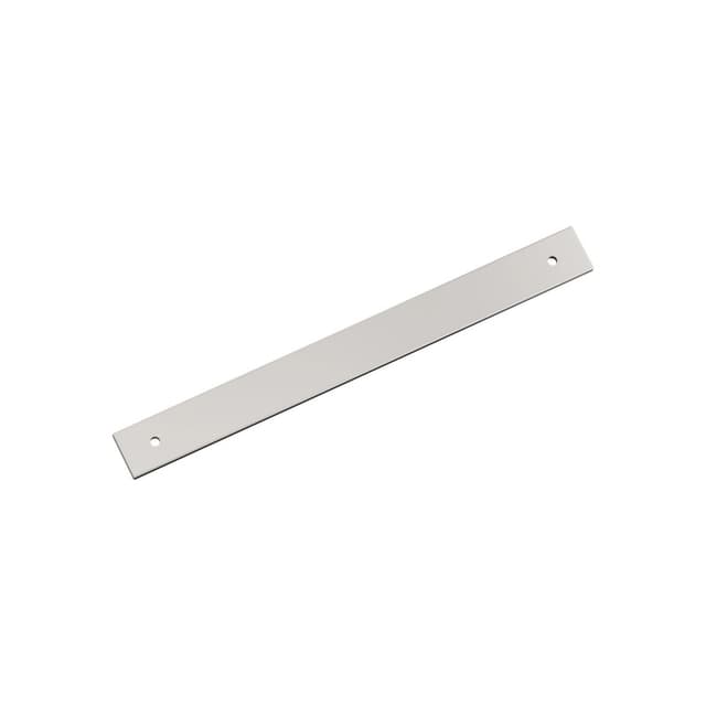 224mm Ladera Rectangle Cabinet Pull Backplate, Polished Nickel