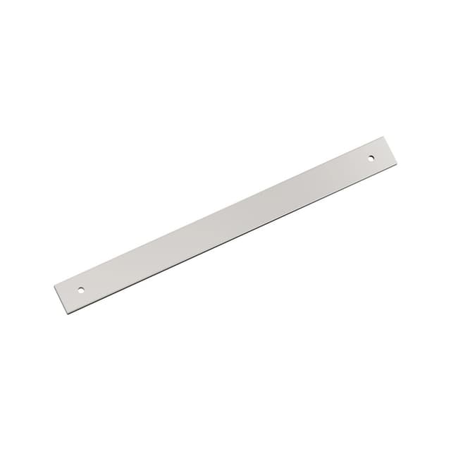 256mm Ladera Rectangle Cabinet Pull Backplate, Polished Nickel