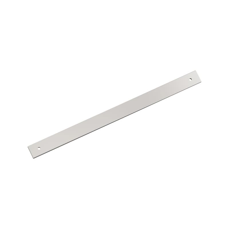 320mm Ladera Rectangle Cabinet Pull Backplate, Polished Nickel
