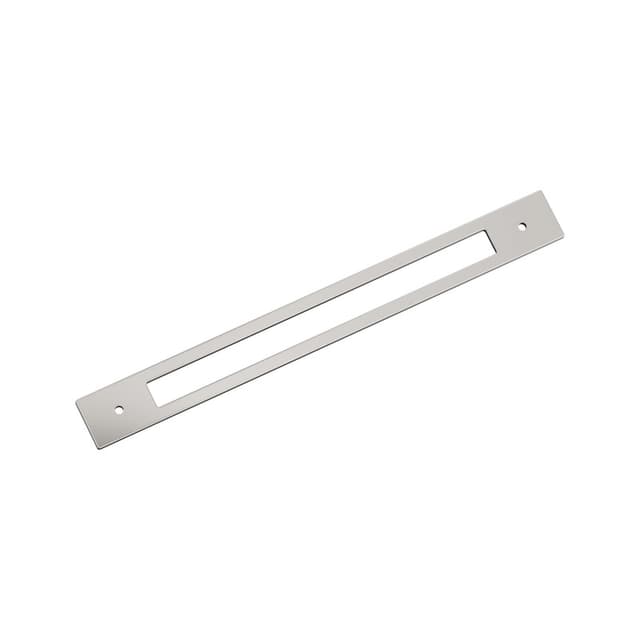 305mm Medora Rectangle Appliance Pull Backplate, Polished Nickel