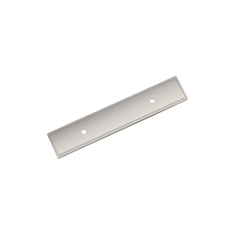 3" Thoreau Pull Backplate, Polished Nickel