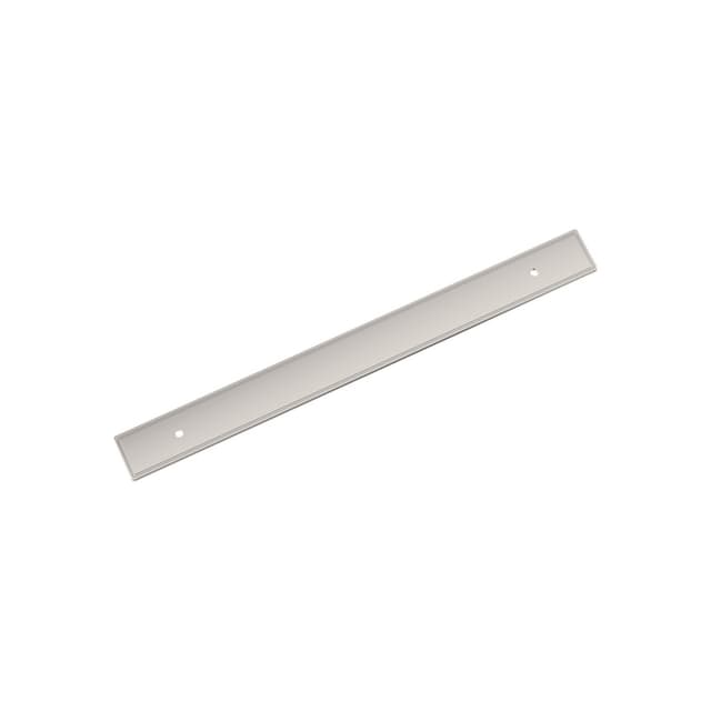 224mm Thoreau Rectangle Backplate, Polished Nickel