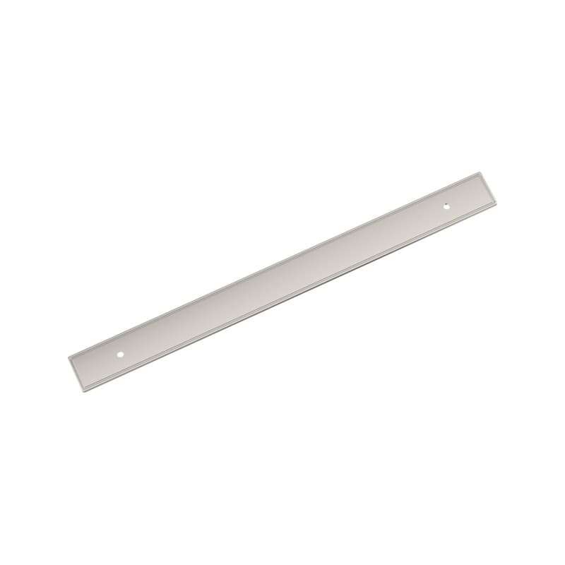 256mm Thoreau Rectangle Backplate, Polished Nickel