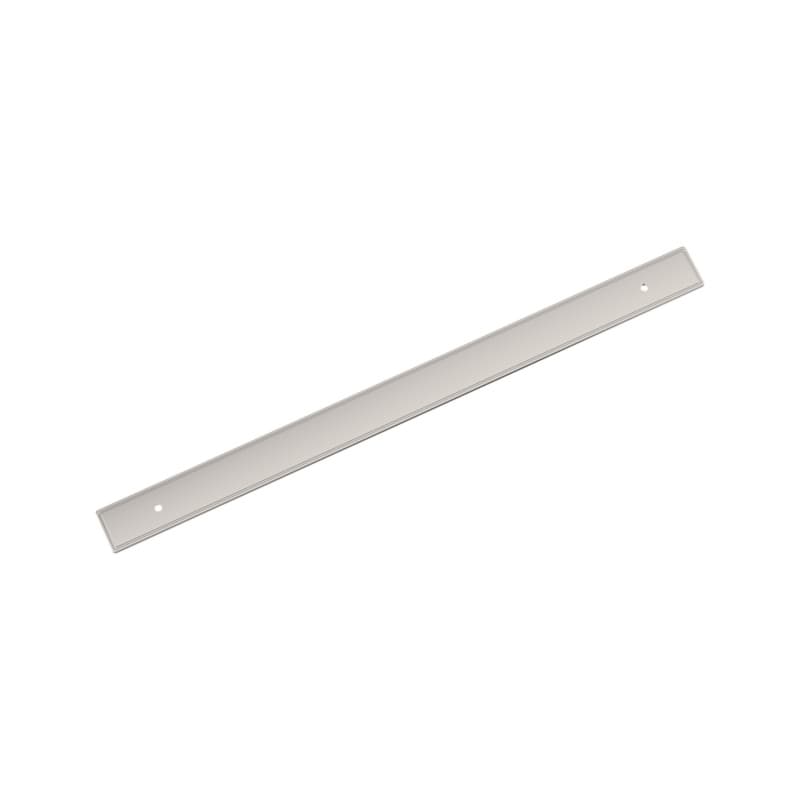 320mm Thoreau Rectangle Backplate, Polished Nickel