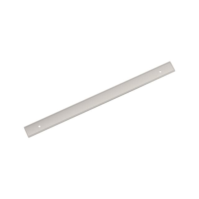 320mm Thoreau Rectangle Backplate, Polished Nickel