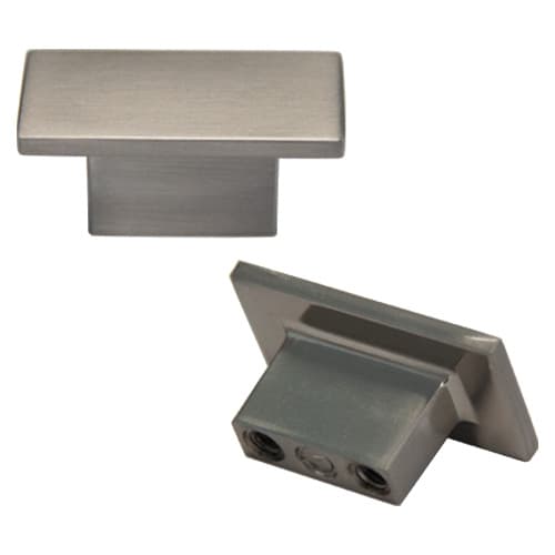 40mm Rectangle Knob, Satin Nickel