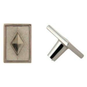 35mm Diamond Knob, Satin Nickel