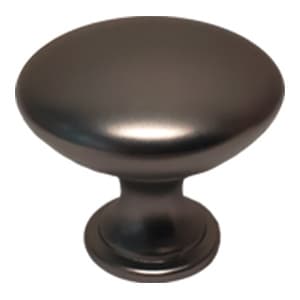 30mm Diecast Round Knob, Dark Pewter