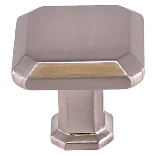 28mm Madison Square Knob, Satin Nickel