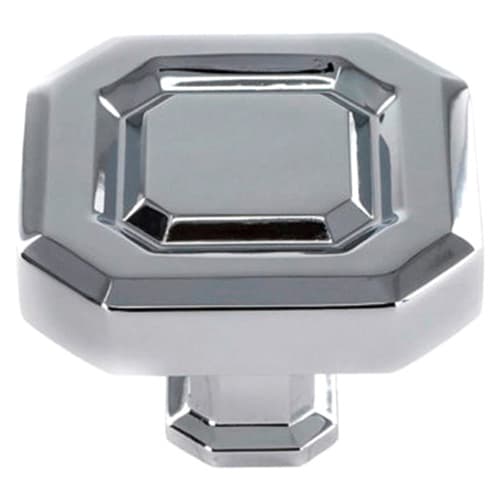 39.5mm Florence Square Knob, Polished Chrome