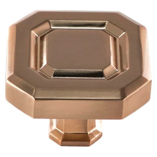 39.5mm Florence Square Knob, Rose Gold