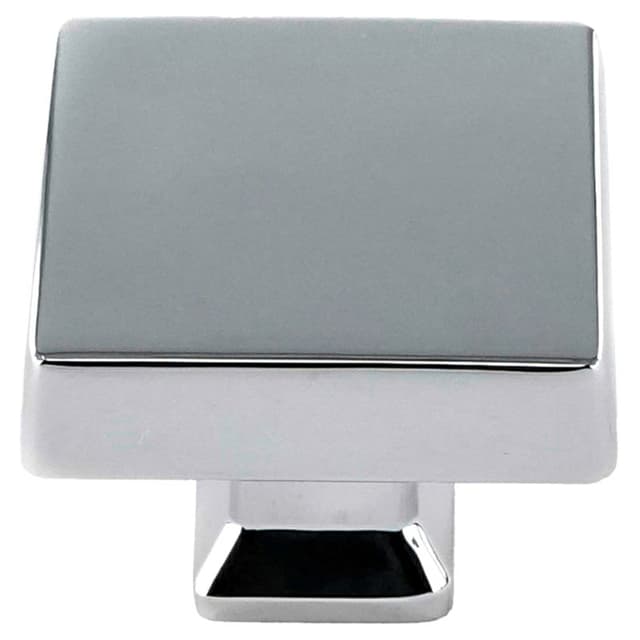 37mm Colorado Square Oversized Knob, Polished Chrome