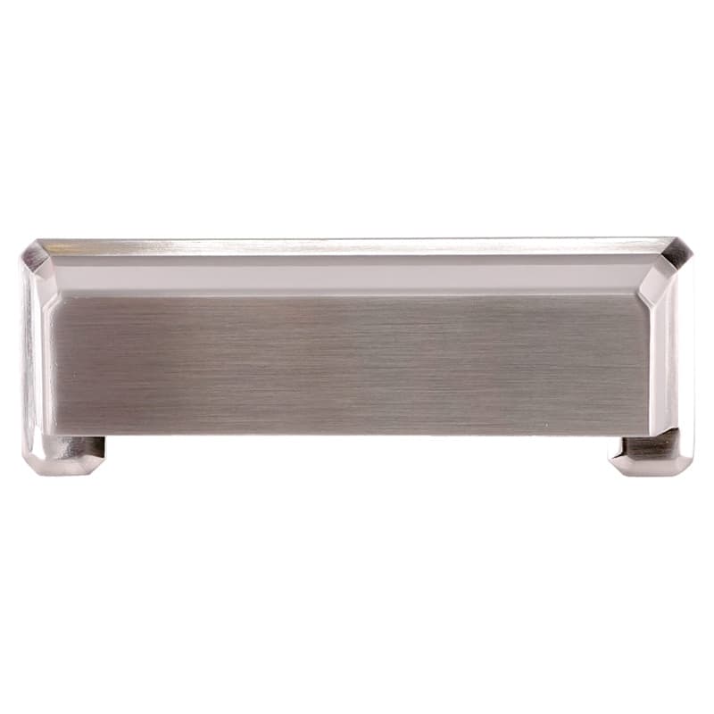 96mm Charleston Cup Pull, Satin Nickel