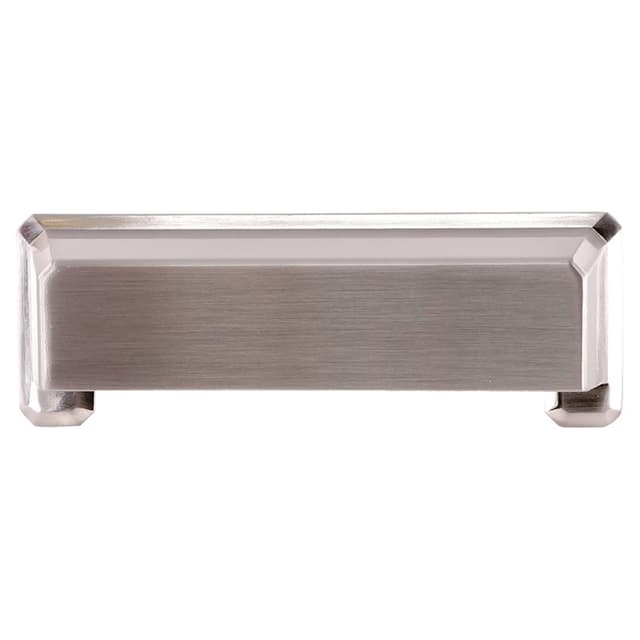 96mm Charleston Cup Pull, Satin Nickel